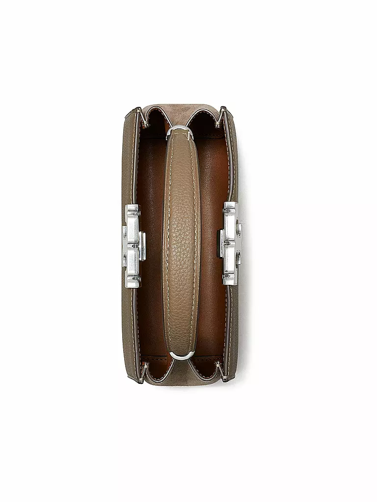 TORY BURCH Ledertasche ELEANOR Mini braun