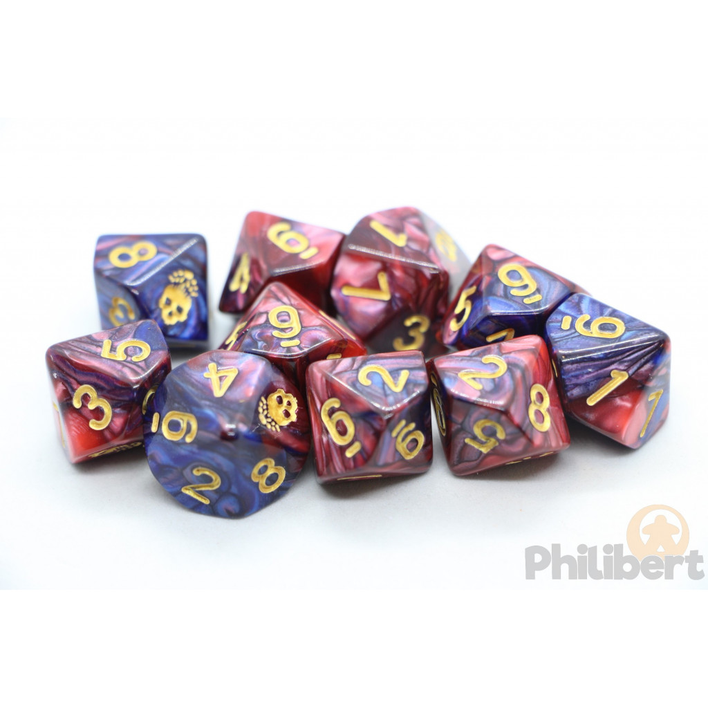 Set de 10 Dés 10 Faces Elder Dice: Mark of the Necronomicon (Blood and Magick)
