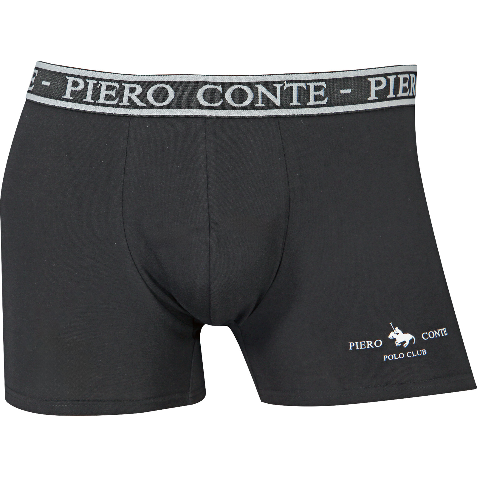 Piero Conte Herren-Boxershorts, 3 Stück S, grau