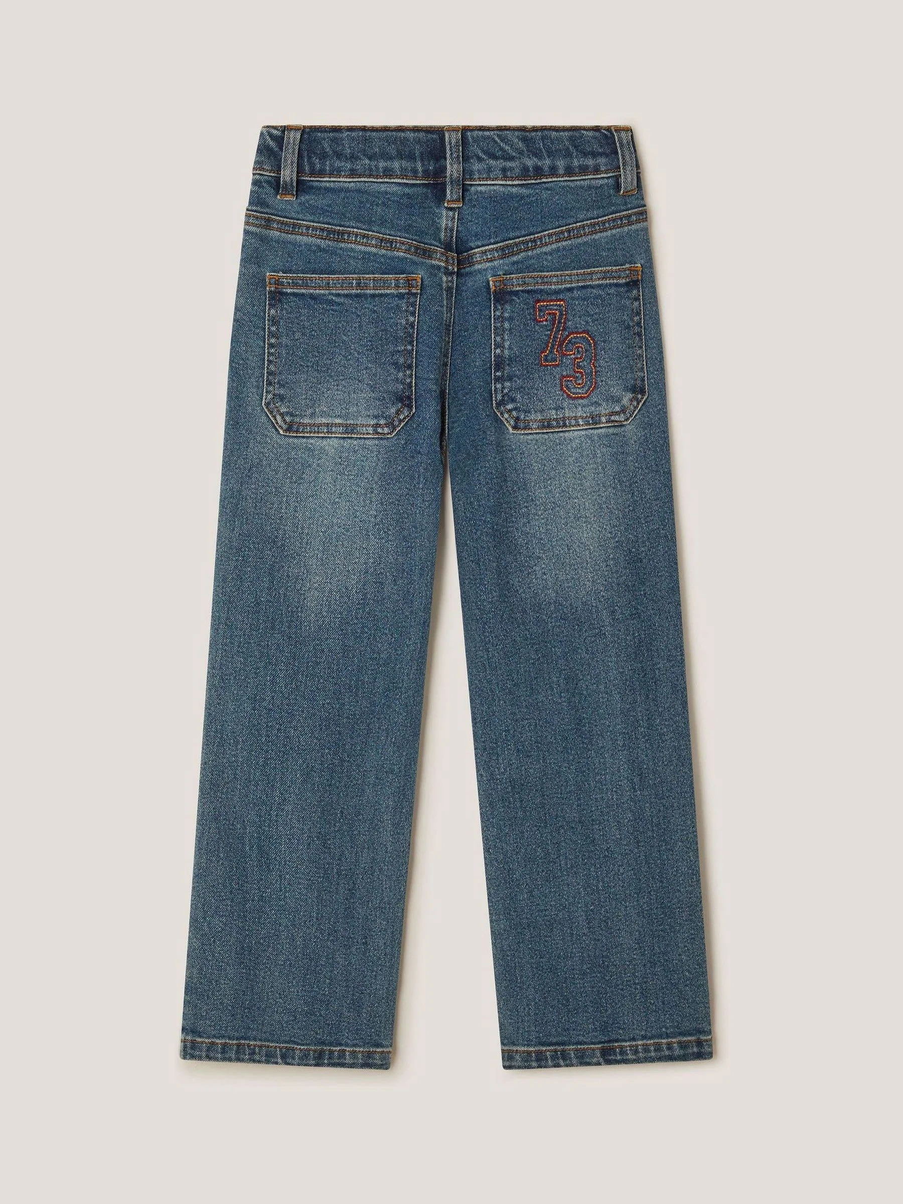 Monsoon 73 Logo Straight Leg Jeans