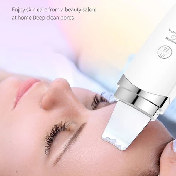 INF Ansiktsrenser med ultralyd for peeling Hvit