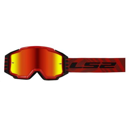 Masque cross LS2 CHARGER PRO IRIDIUM VISOR 2024 - Rouge