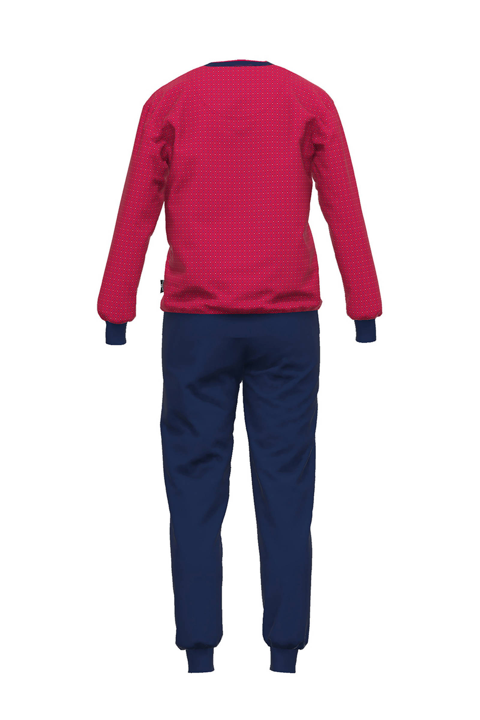 Götzburg pyjama rood/donkerblauw