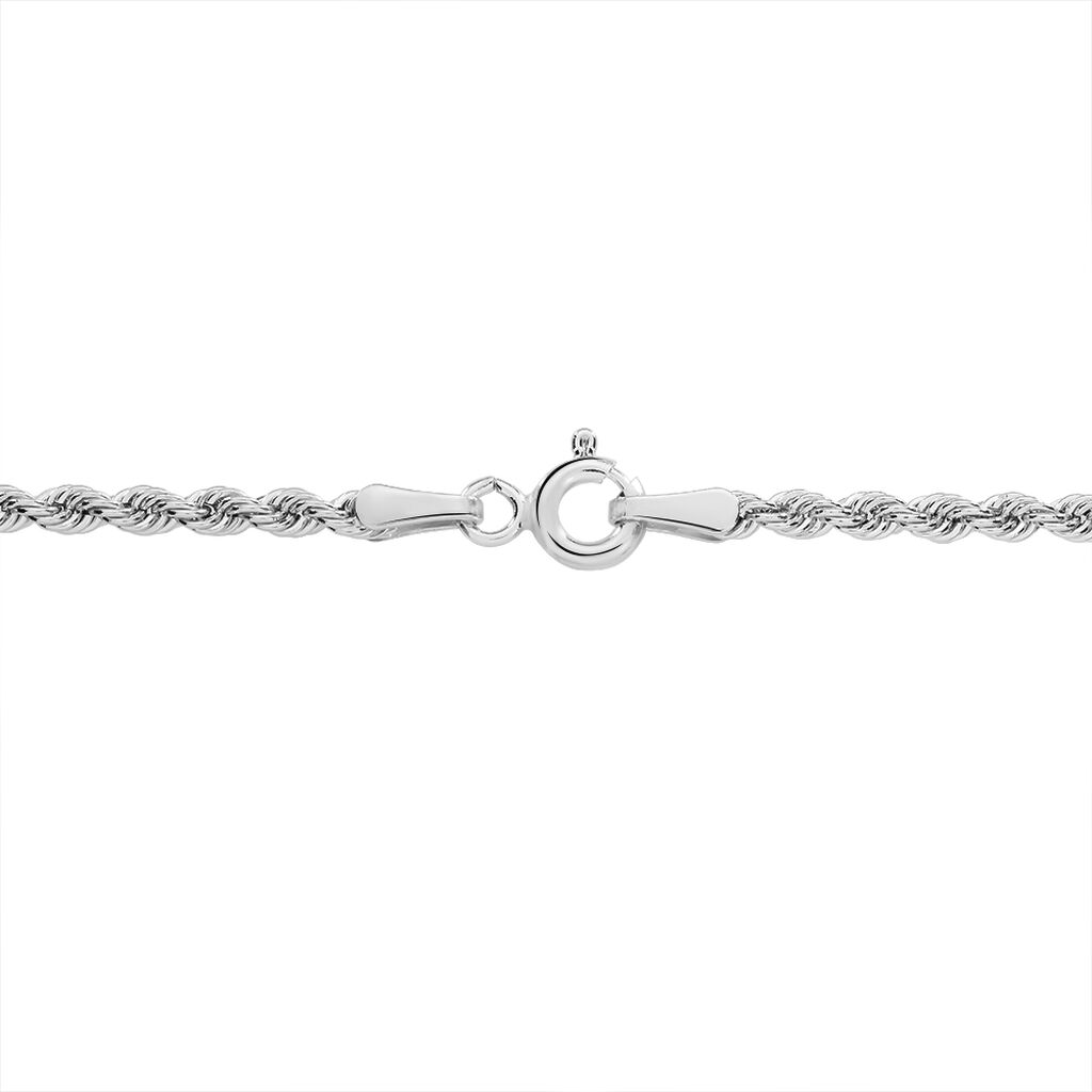 Collier Jerry Maille Corde Or Blanc
