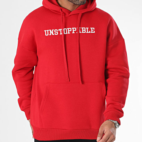 Sweat Capuche Rouge
