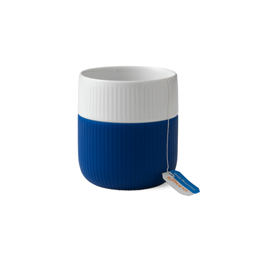 Royal Copenhagen Riflet Contrast Krus, Mega Blå, 33 cl