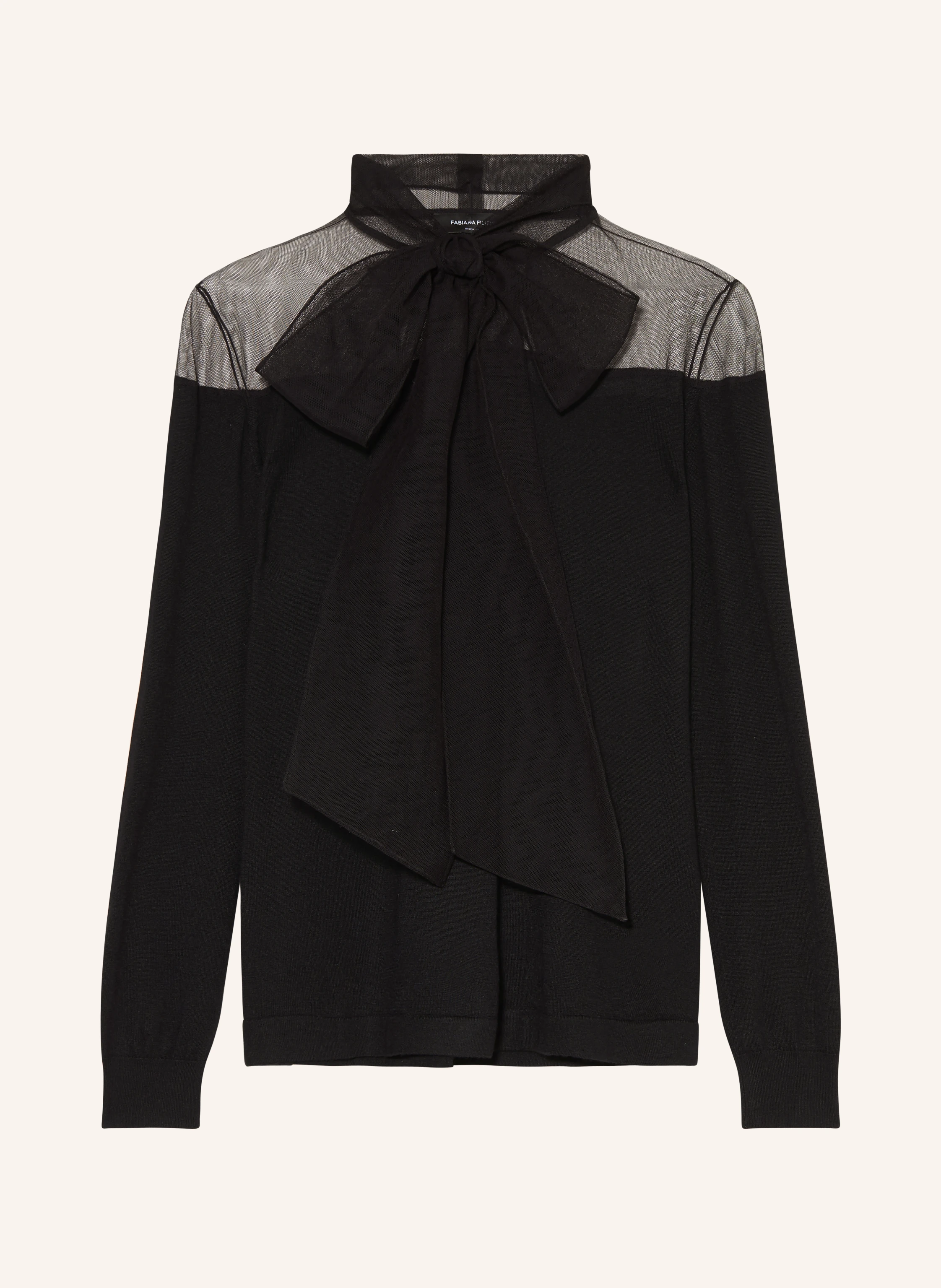 FABIANA FILIPPI Schluppenbluse mit Cashmere
