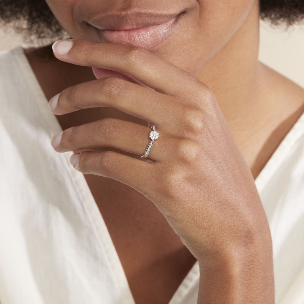 Bague Celia Or Blanc Diamant
