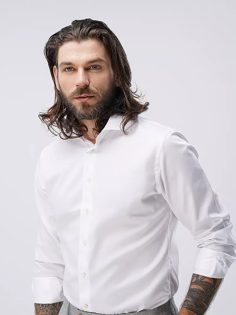 PROFUOMO Hemd Slim Fit weiss