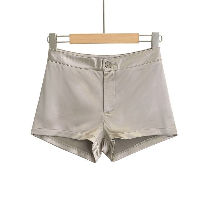 Ulark - Satijnen shorts met lage taille
