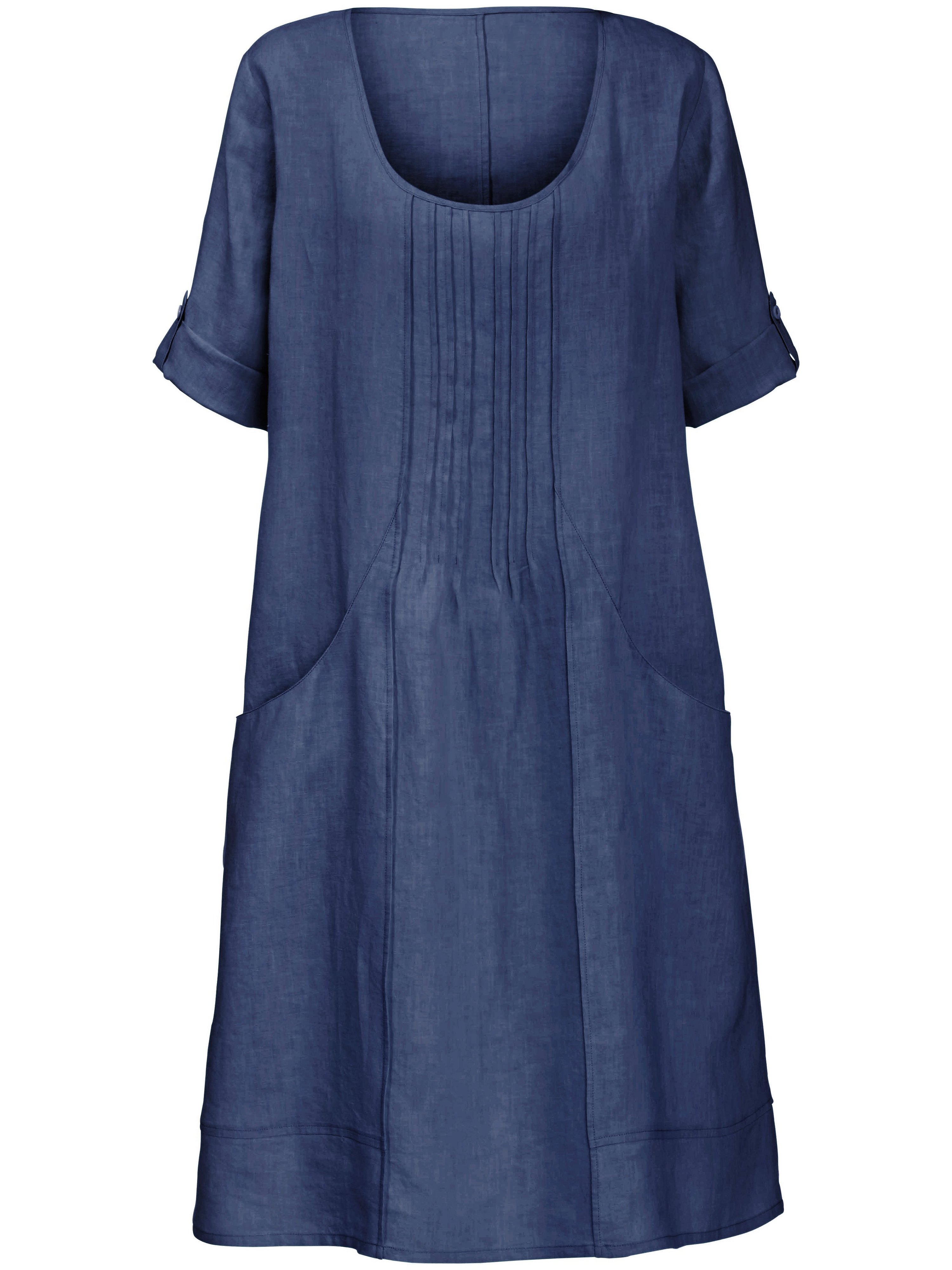 Kleid aus 100% Leinen mit 3/4-Arm