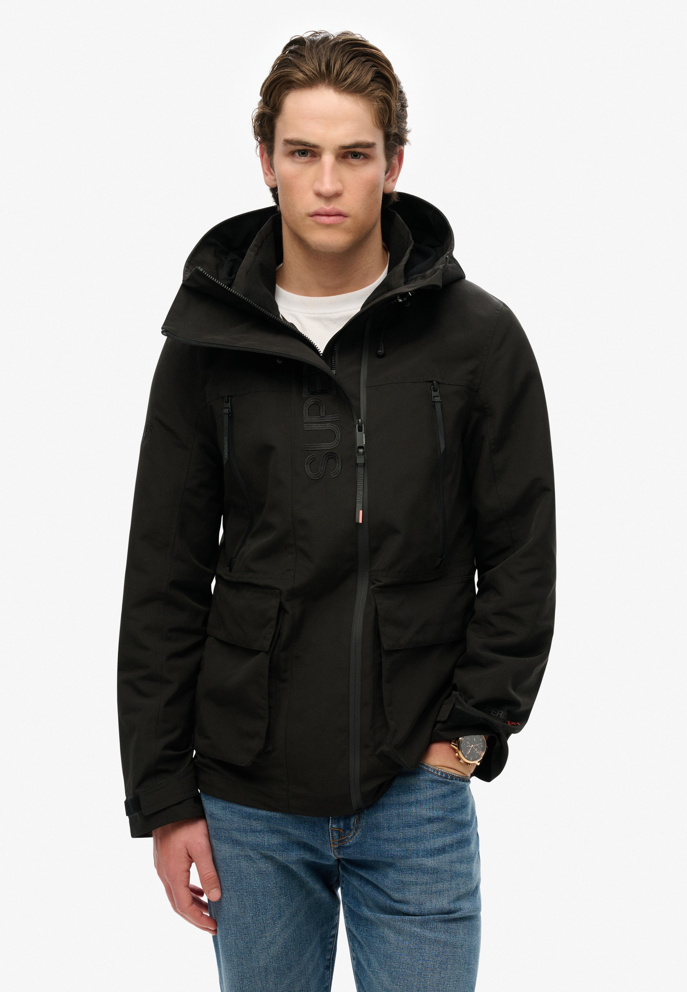 Superdry Outdoorjacke »HOOD ULTIMATE EMB WINDBREAKER« mit Kapuze