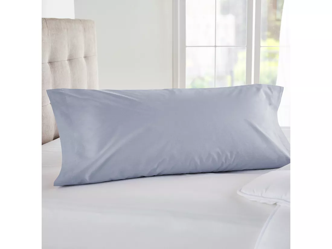 Taie d'oreiller 100 % coton 140 fils respirante Perle