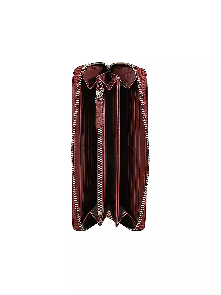 COCCINELLE Geldbörse METALLIC SOFT rot