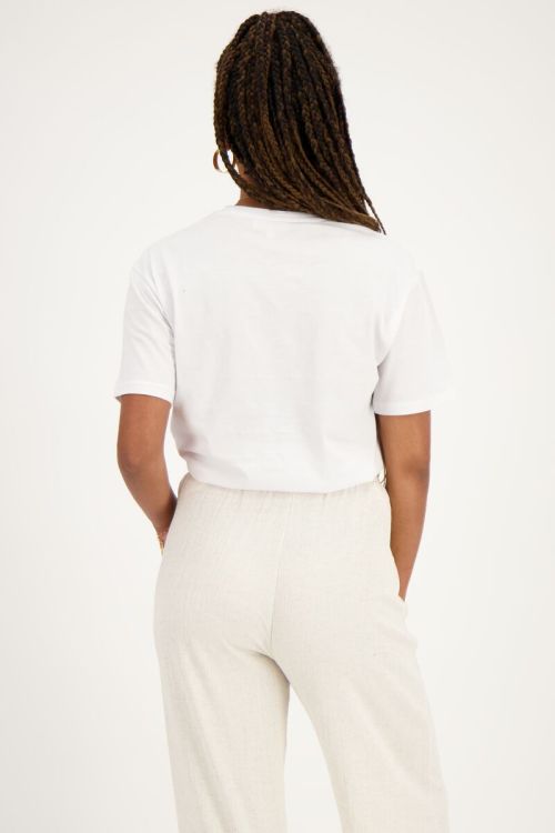 Wit T-shirt met rode ''Rue st. honoré''