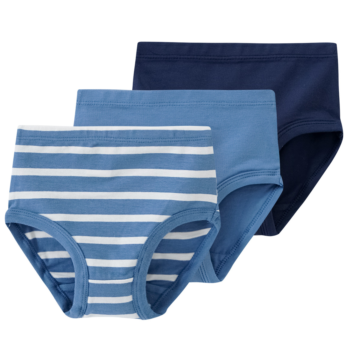 Famy 3 Baby Slips mit Bio-Baumwolle blau / dunkelblau