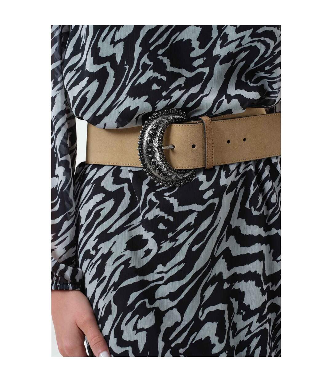 Ceinture en suede à boucle  Sand