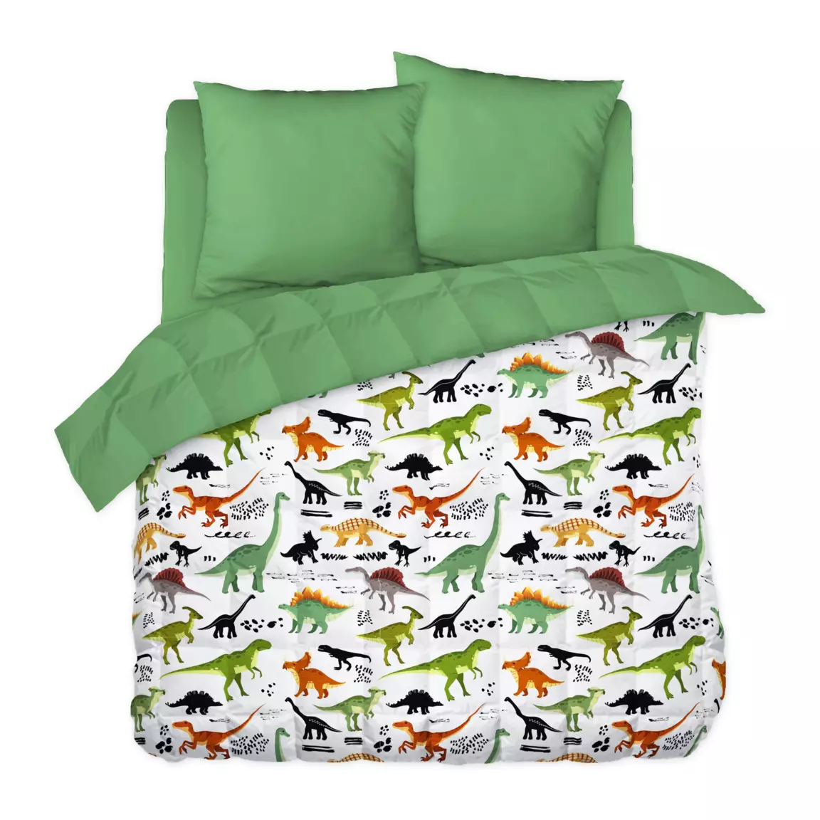 Couette imprimée enfant (260 x 240 cm) Cretace Verte