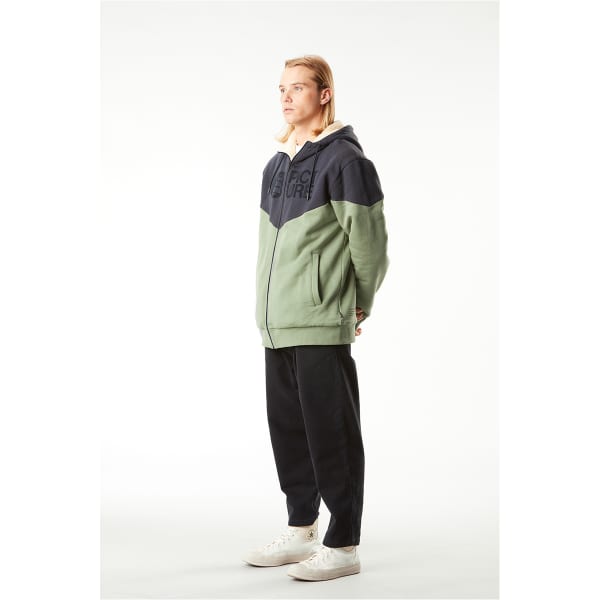 Sweatshirt PICTURE BASEMENT PLUSH ZIP HOODIE DARK BLUE GREEN SPRAY