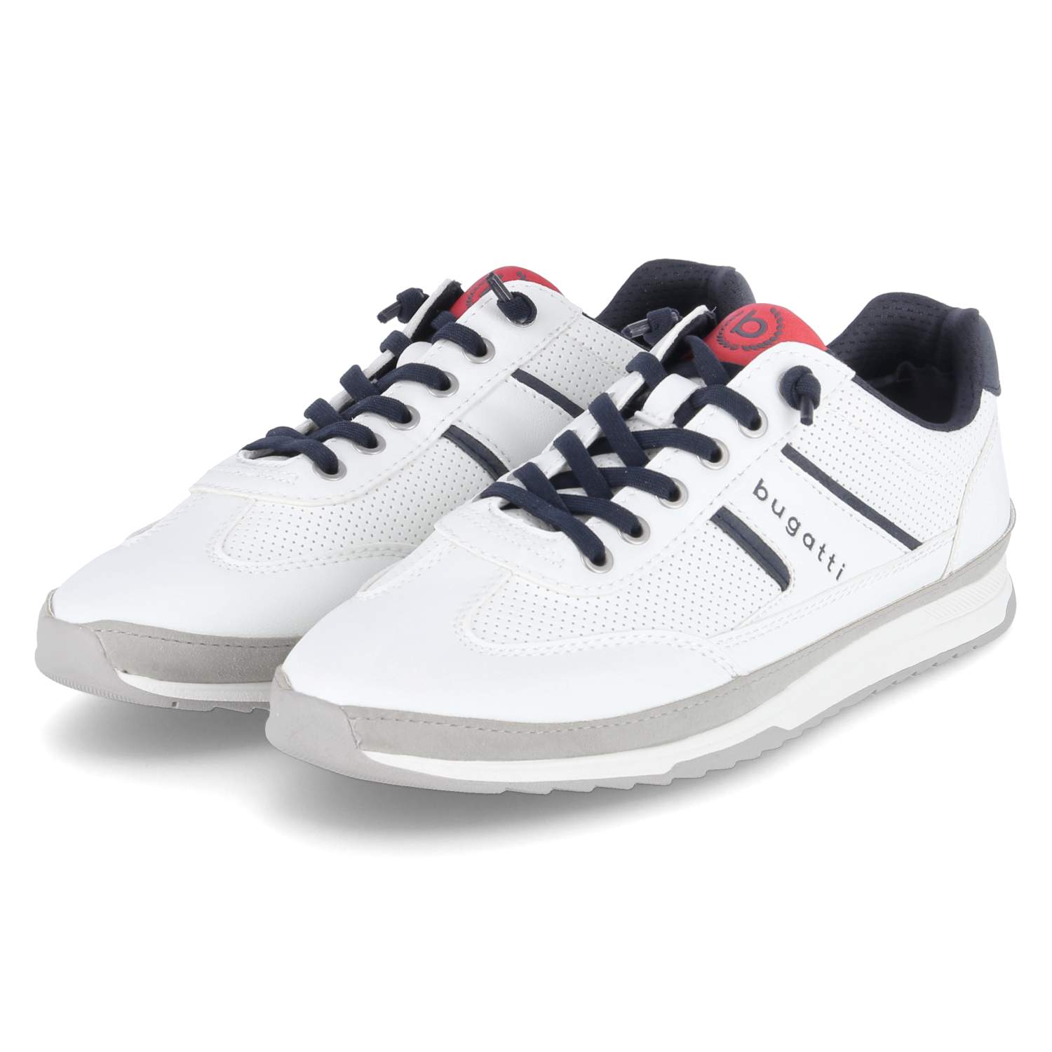 Bugatti Low Sneaker - white/ light grey