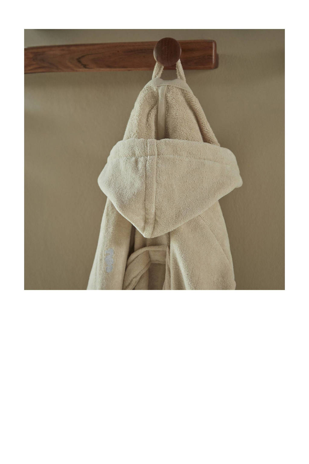 Seahorse badstof badjas Pure lichtzand