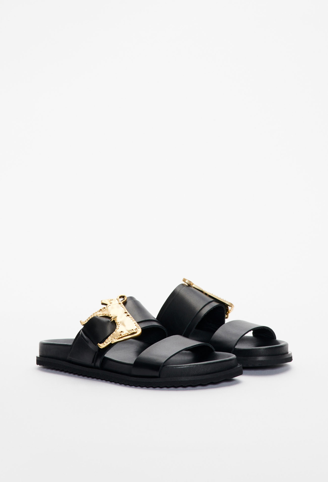 Mules en cuir