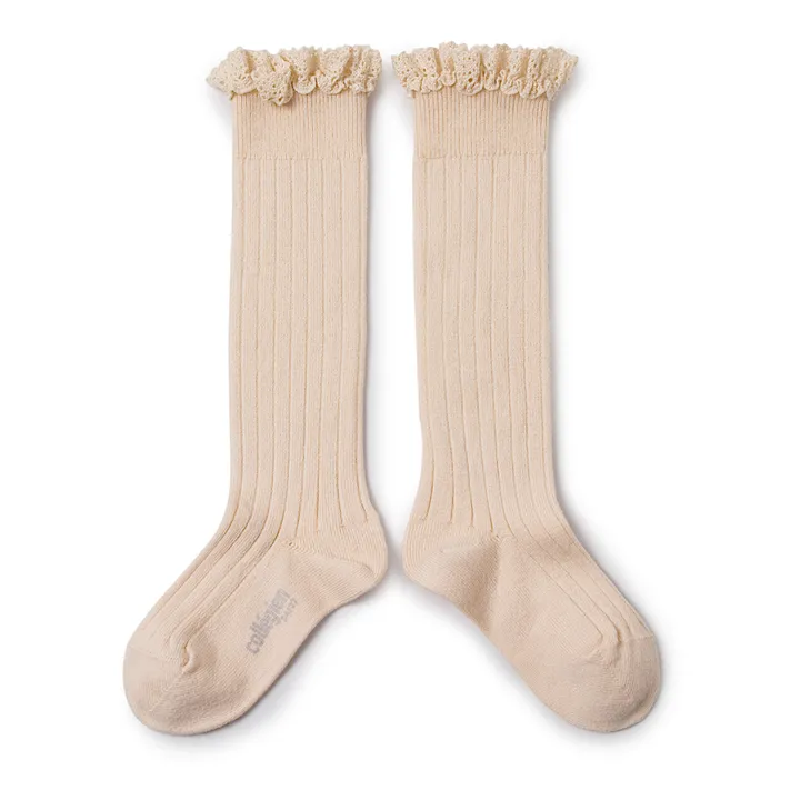 Collégien Chaussettes Joséphine | Rose poudré