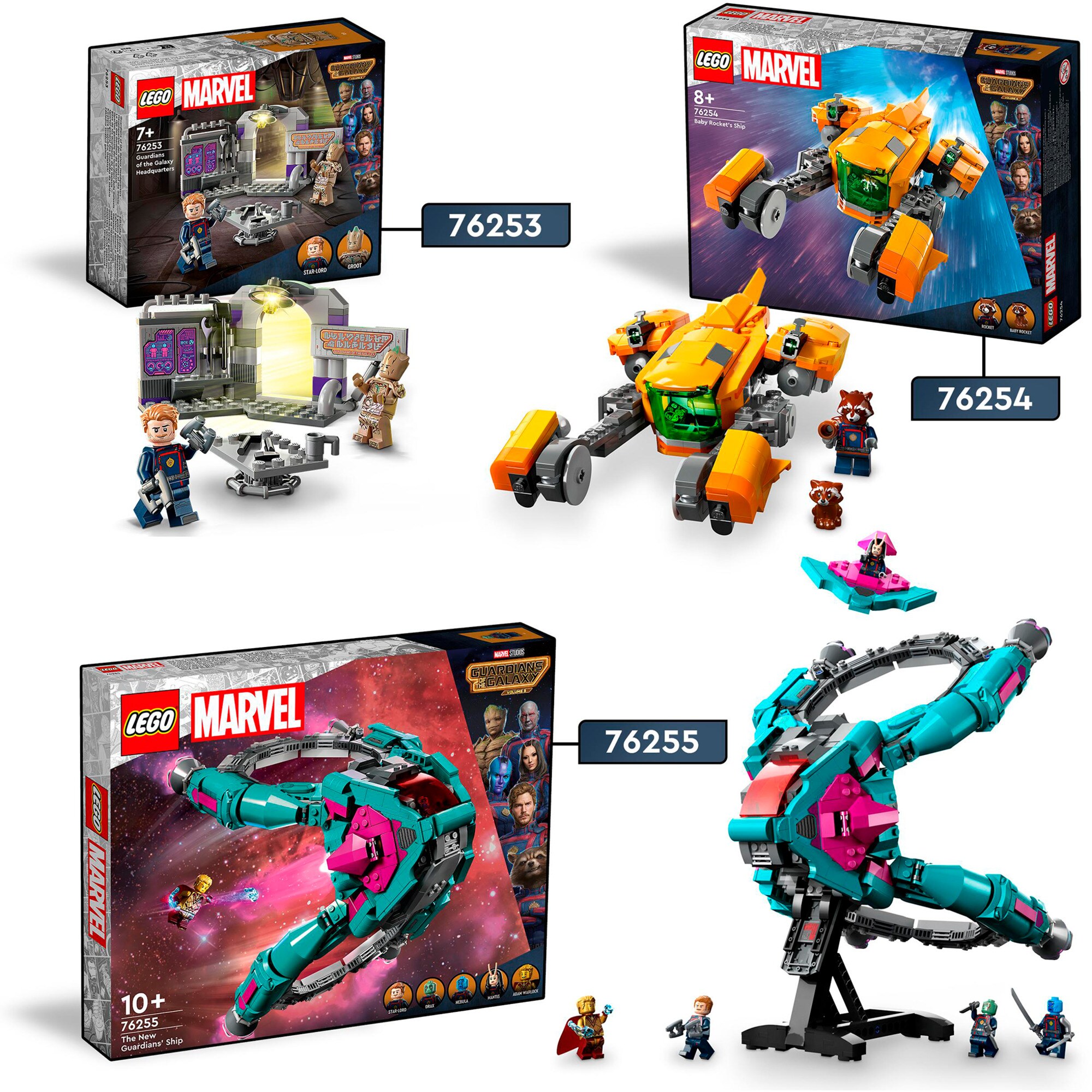 LEGO Konstruktionsspielzeug Marvel Das neue Schiff der Guardians