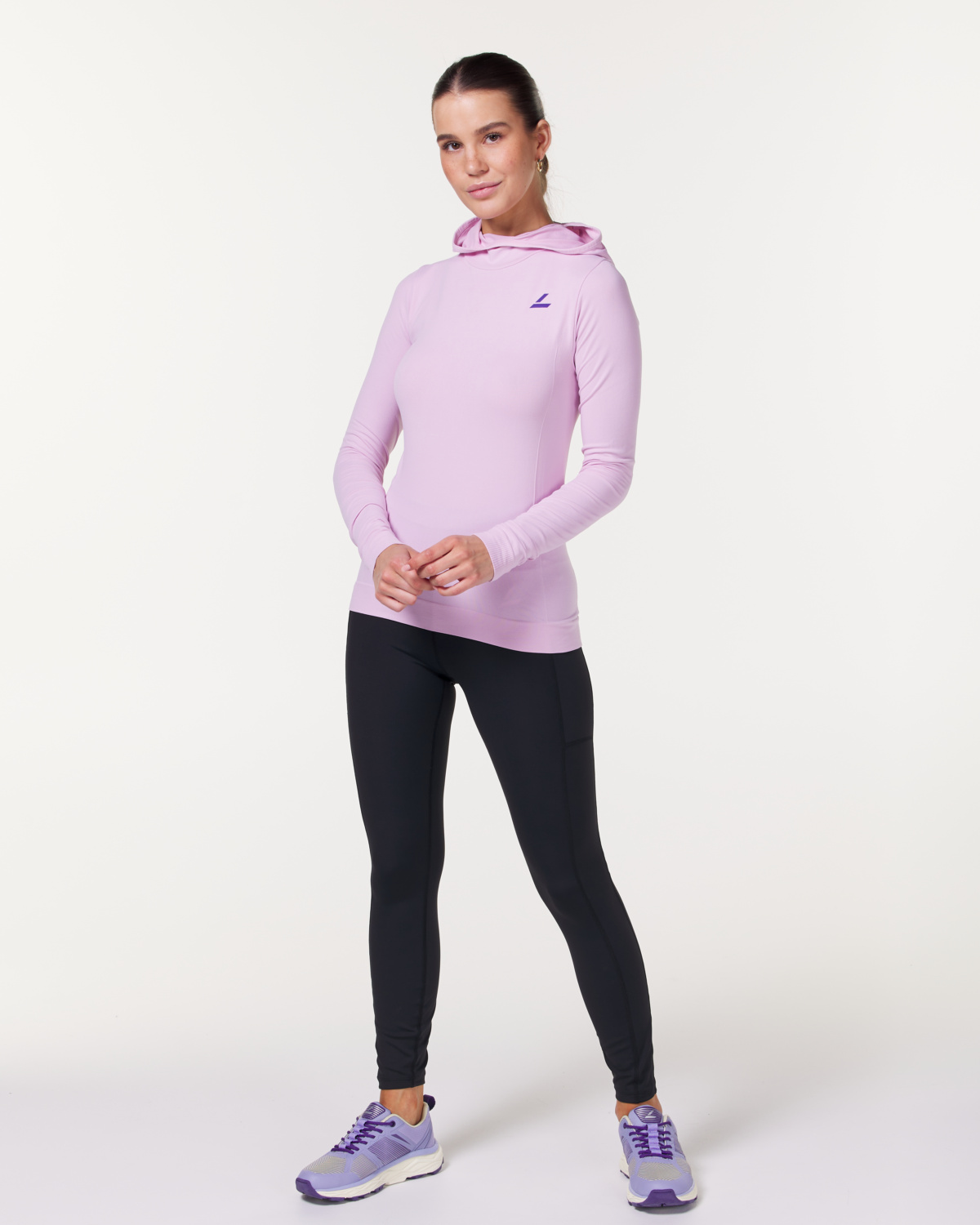 LEVITY Trail Seamless Running Hood Pearl Lilac