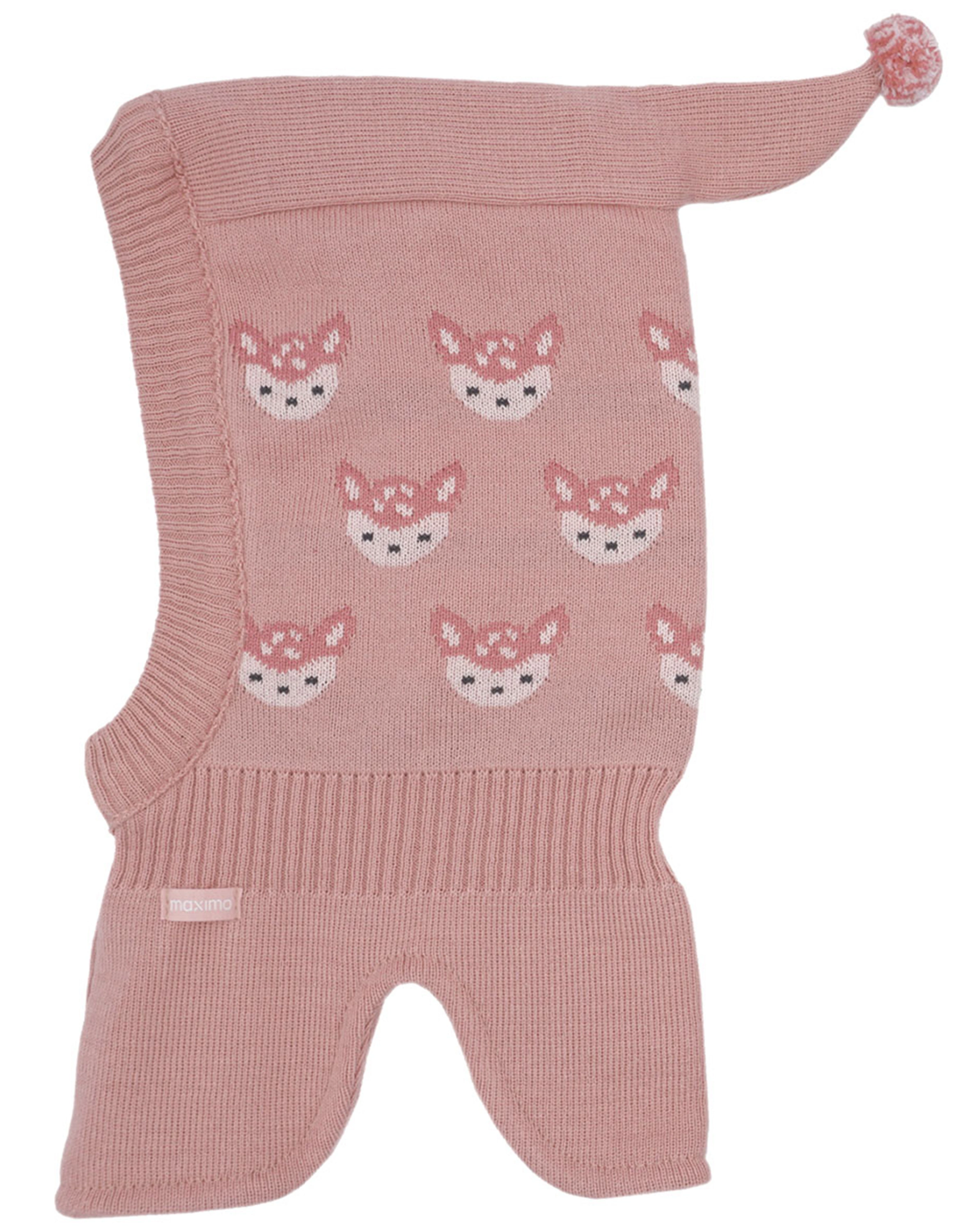 Schlupfmütze MINI GIRL REH in rosa tan