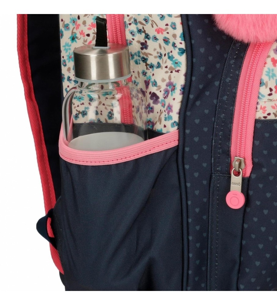 Mochila pequena Enso Travel Time, azul marinho.