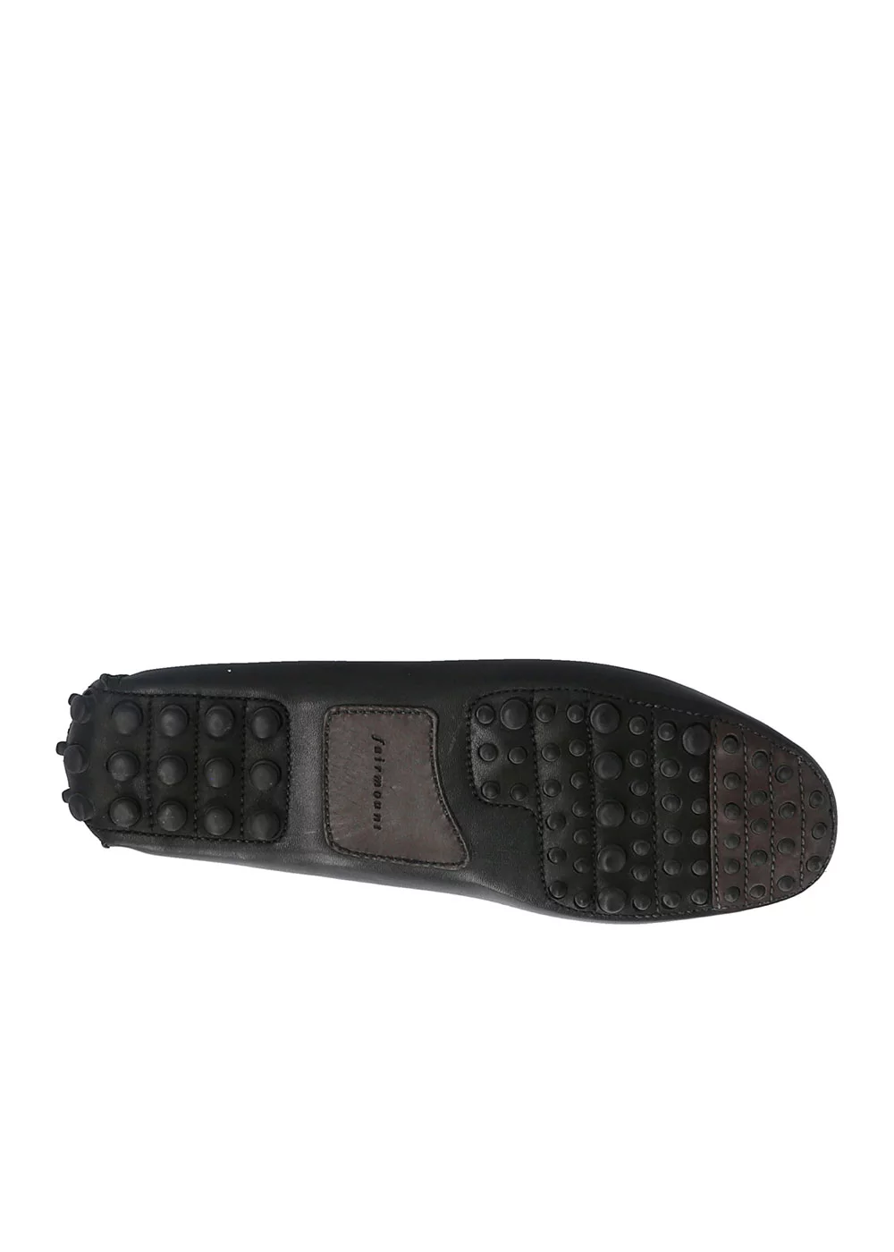 MOCASSIN ROUND DRIVER CUIR NOIR