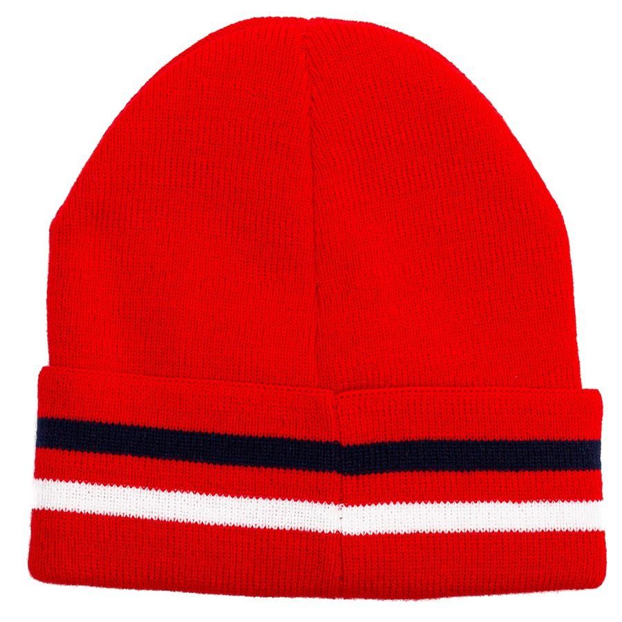 Norvège Hat & Scarf Knitted - Rouge