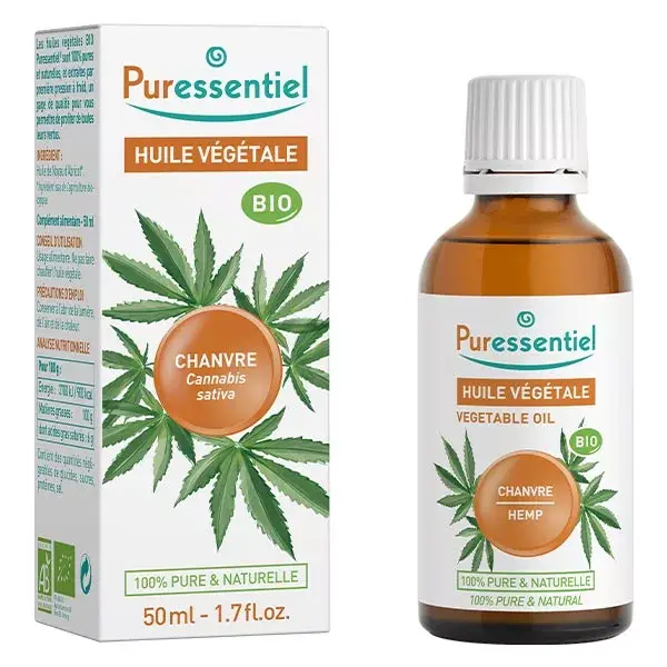 Óleo Vegetal de Cânhamo Orgânico Puressentiel 50ml