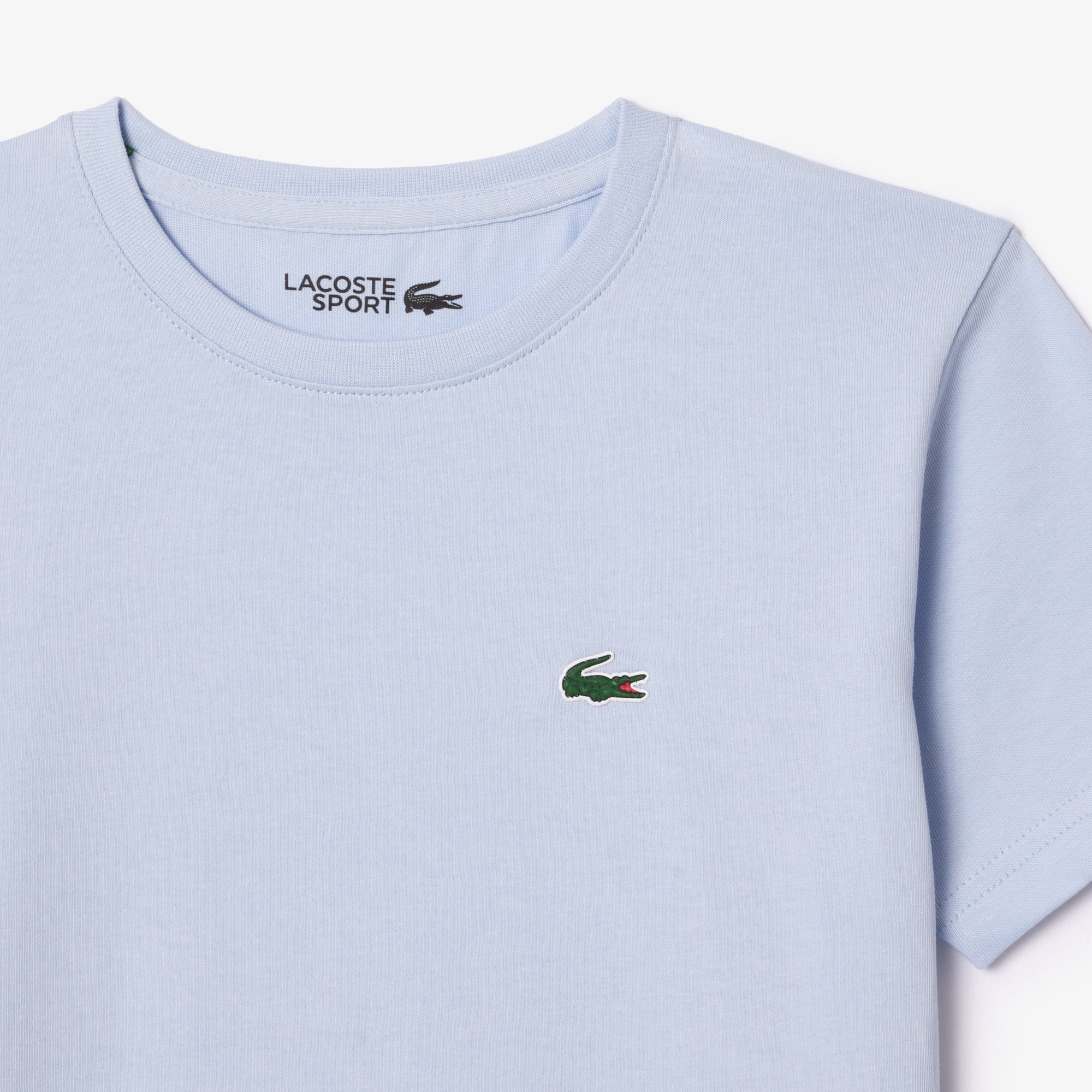 T-shirt Garçon Lacoste SPORT en coton mélangé respirant uni T-Shirts & Chemises - Bleu - Lacoste - Garçon