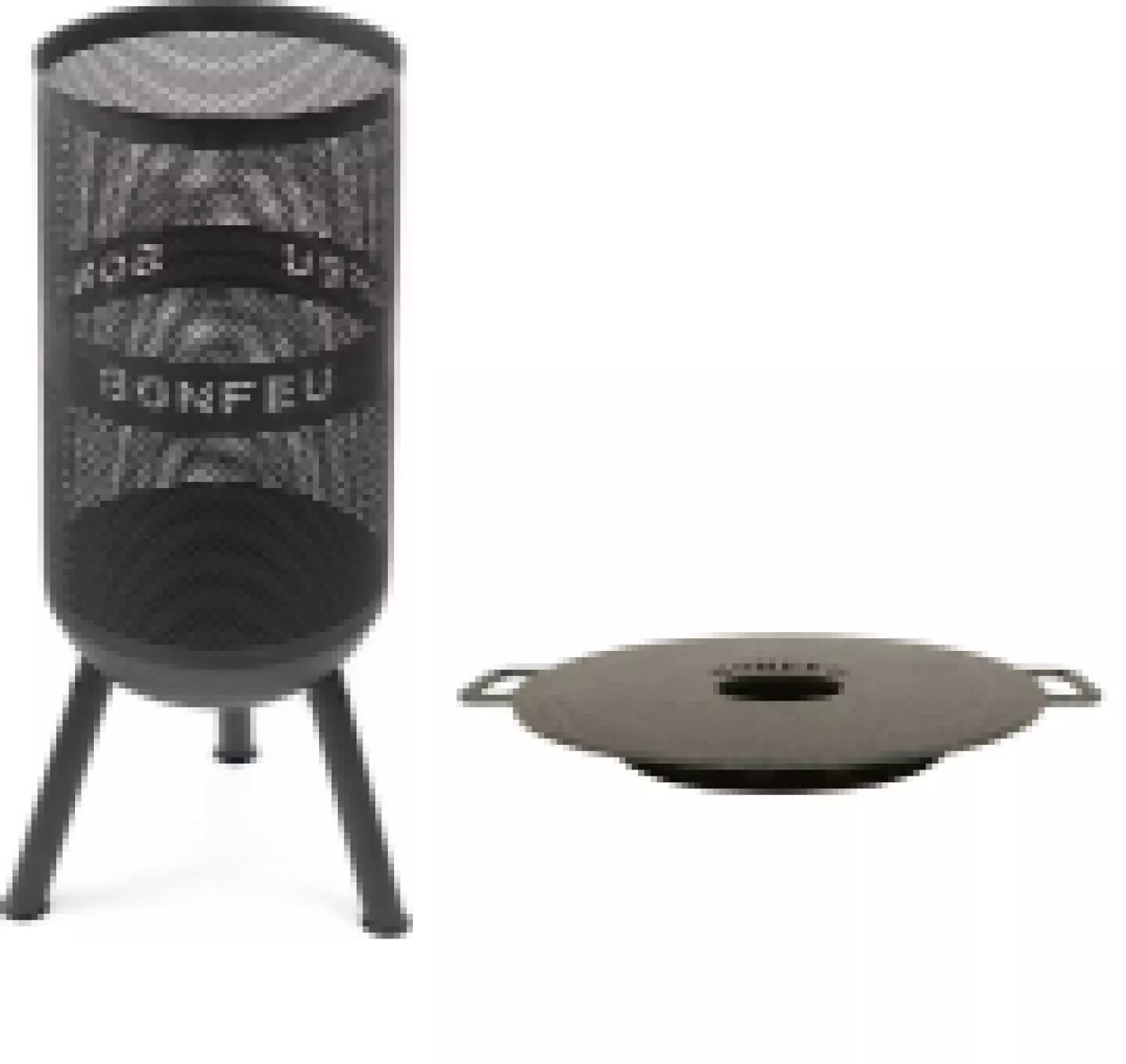 Bonfeu BonVes 3402 Vuurkorf - Zwart   Plancha BonVes 34 - 6mm