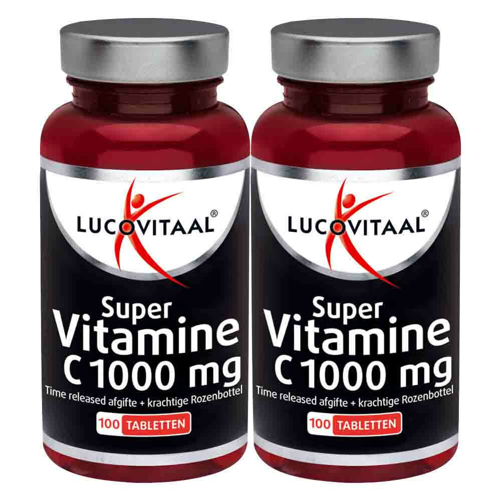 2x Lucovitaal Vitamine C 1000 100 tabletten