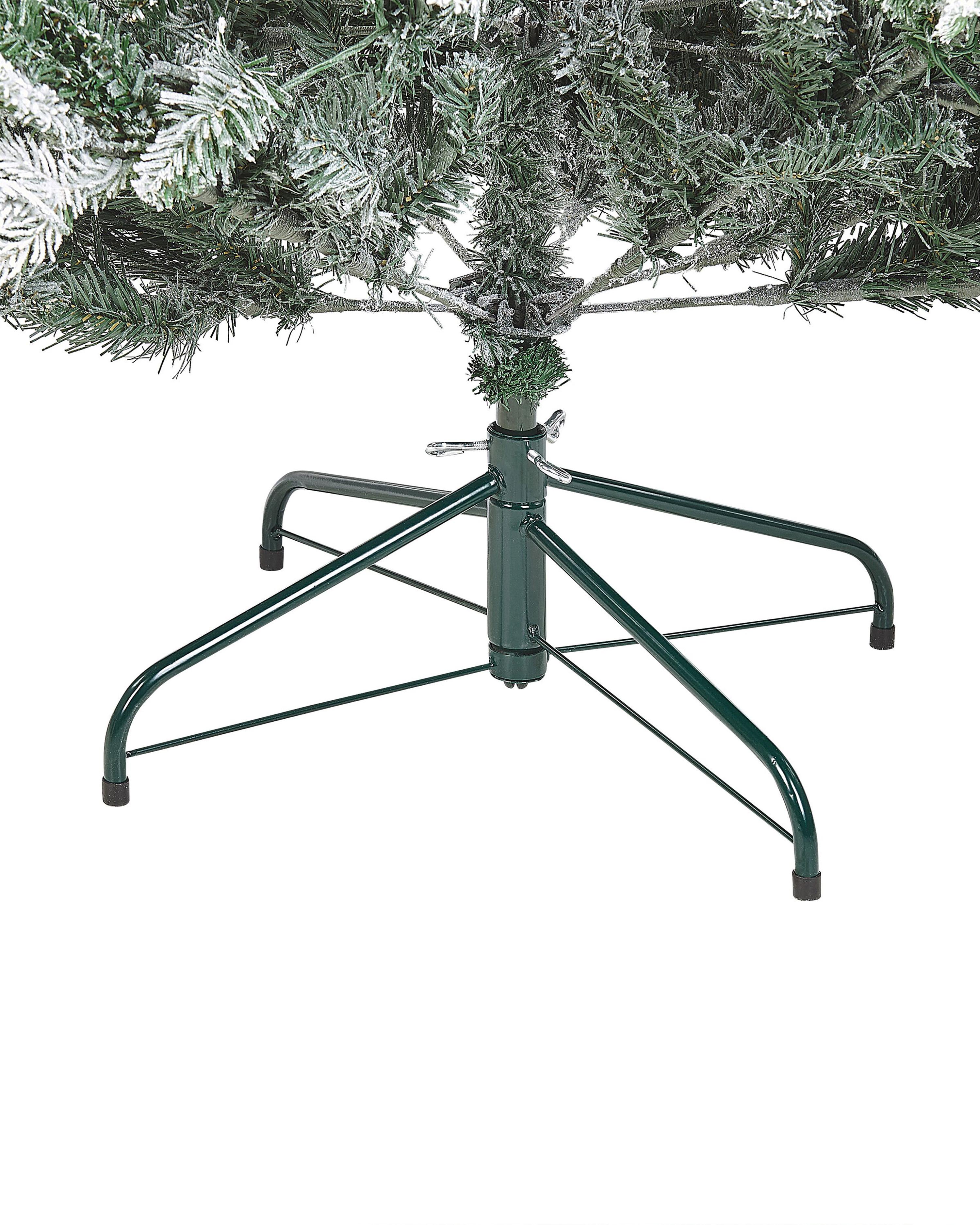 Besneeuwde kunstkerstboom LED MIETTE 180 cm Wit