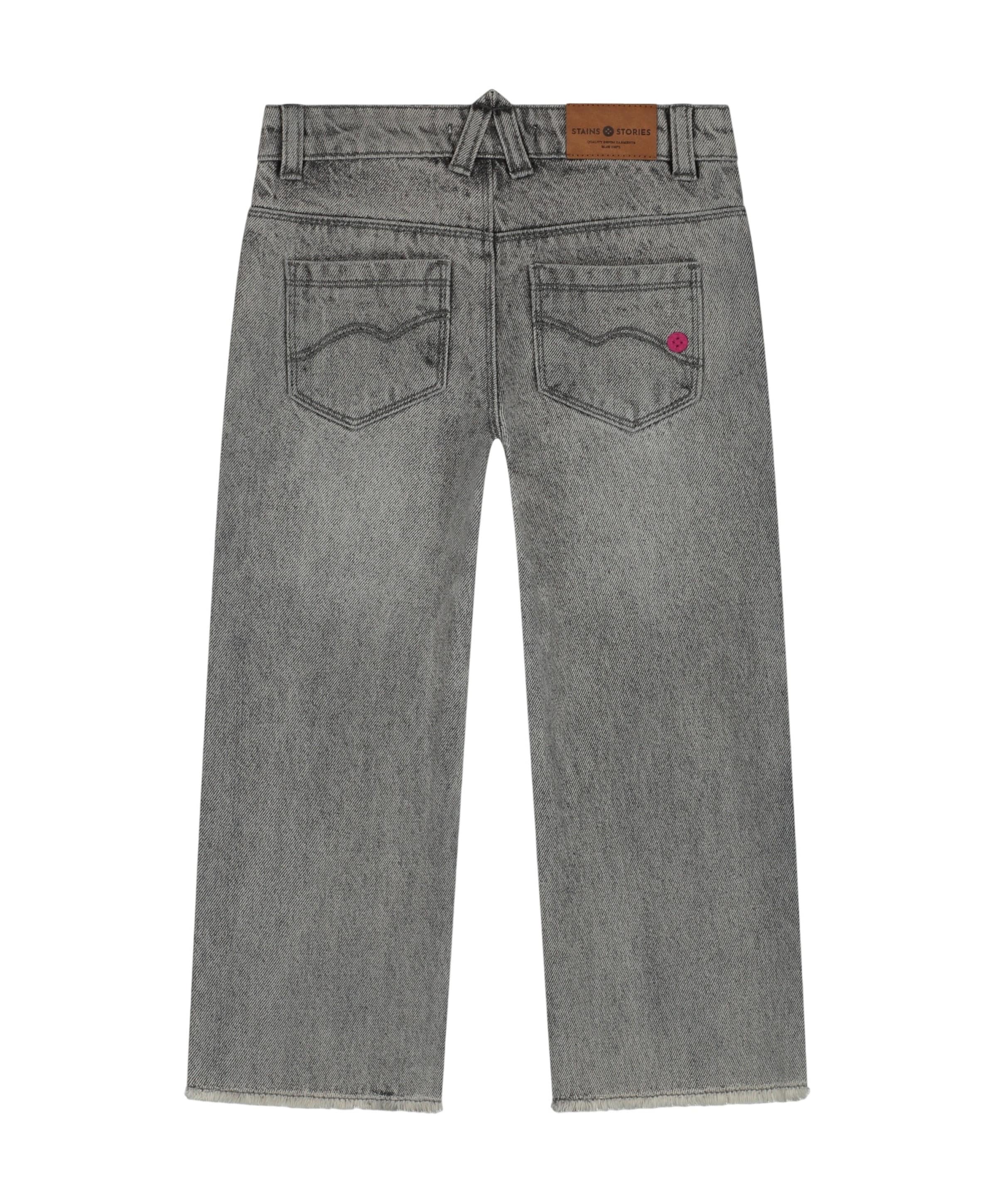 Stains & Stories meisjes broek grijs