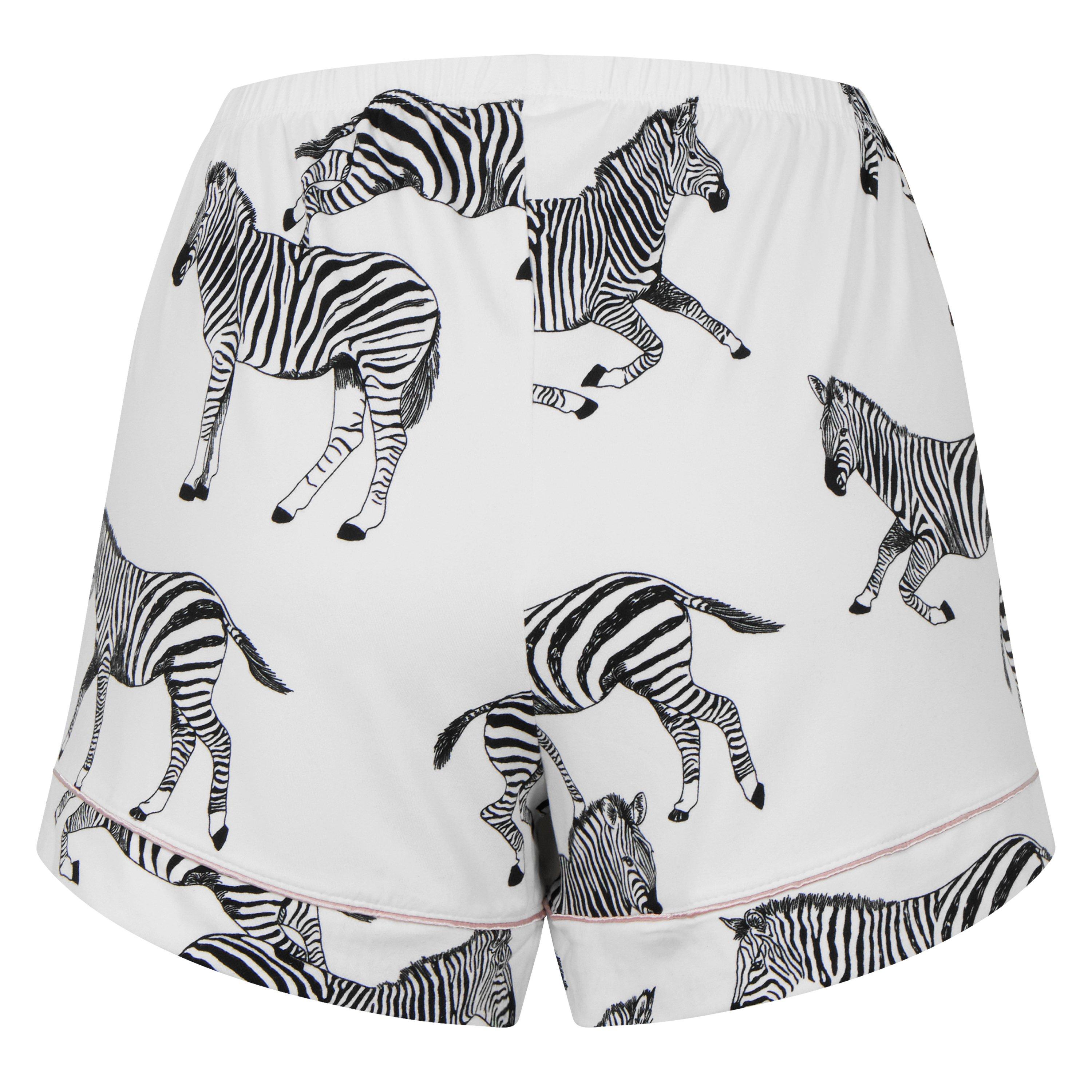 Chelsea Peers Zebra Print Short Pyjama Set