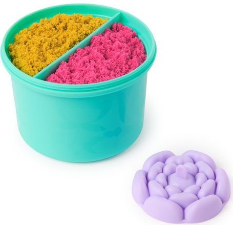 Kinetic Sand - SquishBlossom - Sensorisch Speelgoed - Neongeel en Neonroze - 227 g