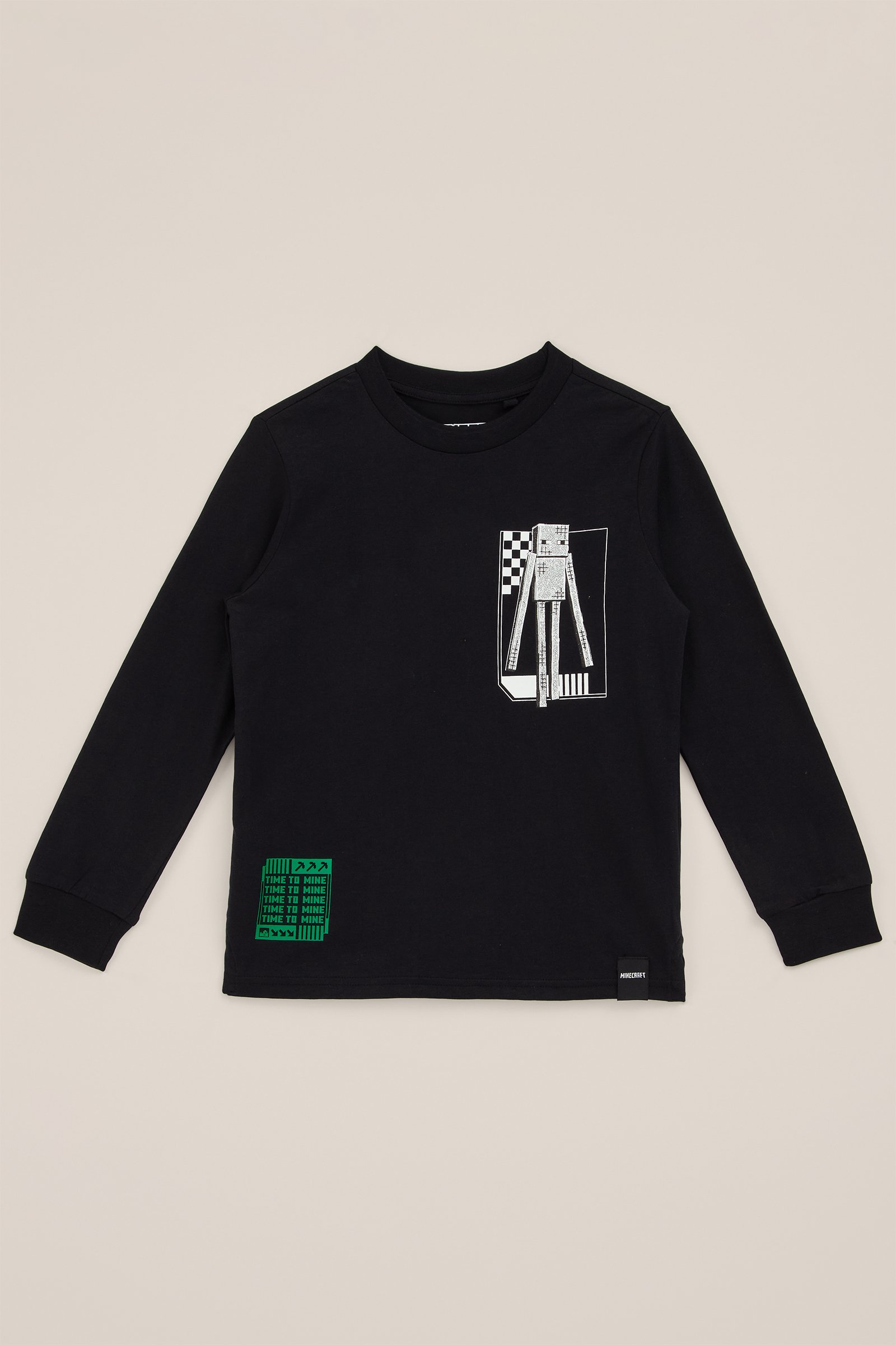 Jongens T-shirt met opdruk WE Fashion Zwart