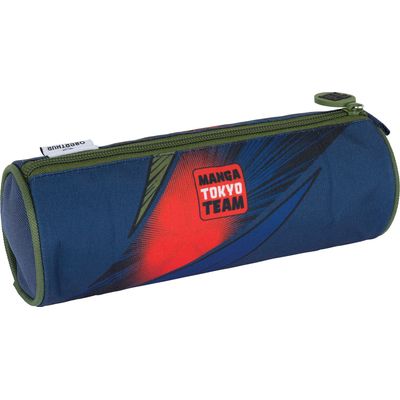 Trousse ronde Manga - 1 compartiment - marine - Oberthur
