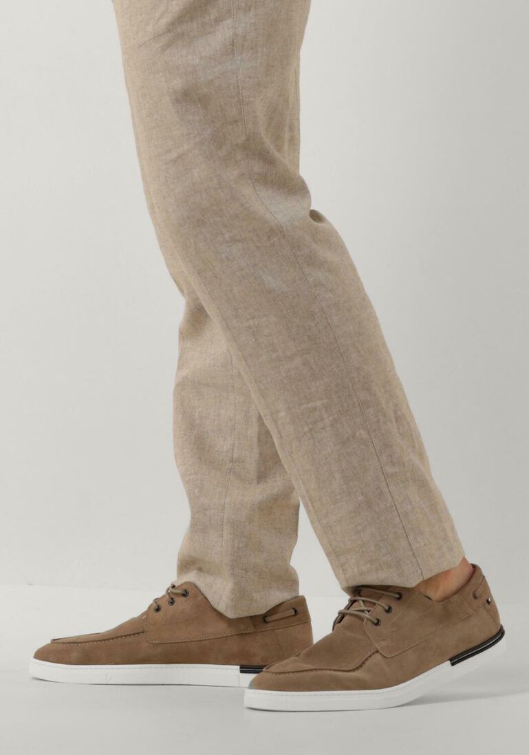 FLORIS VAN BOMMEL taupe floris van bommel veterschoenen sfm-30287