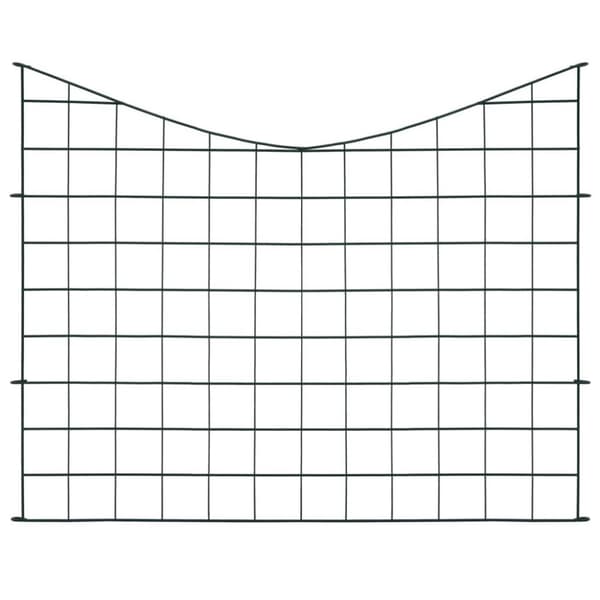 vidaXL Gjerdesett buet lavere 77,5x64 cm grønn
