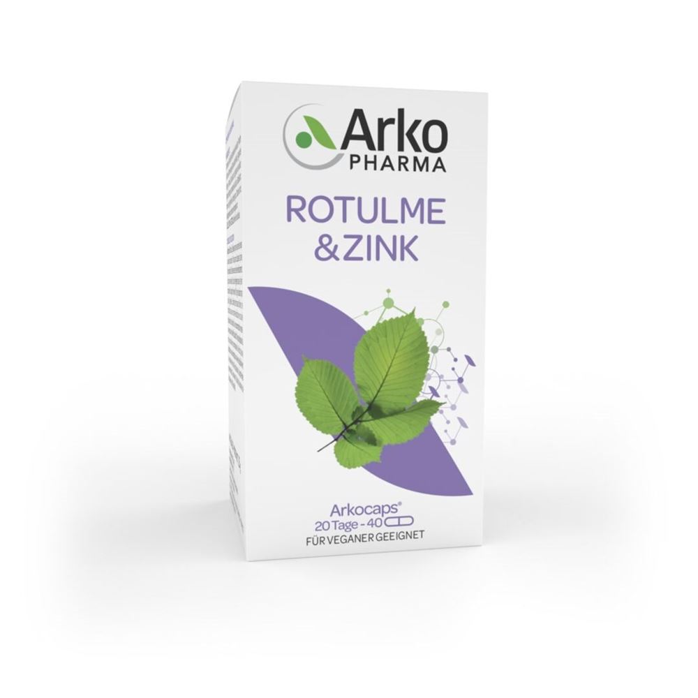 ARKOCAPS Rotulme & Zink Kaps Ds 40 Stk