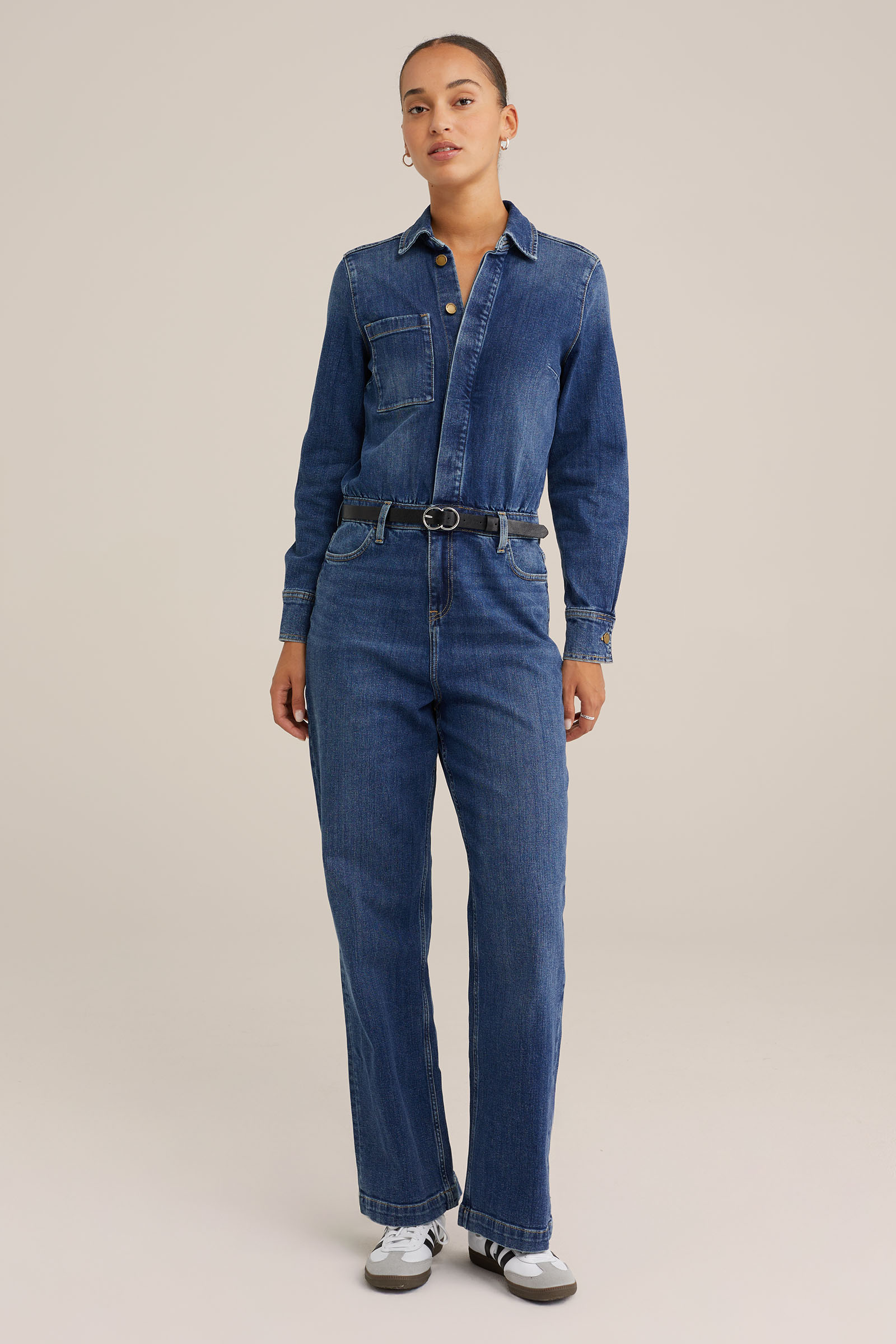 jumpsuit WE Fashion Blauw