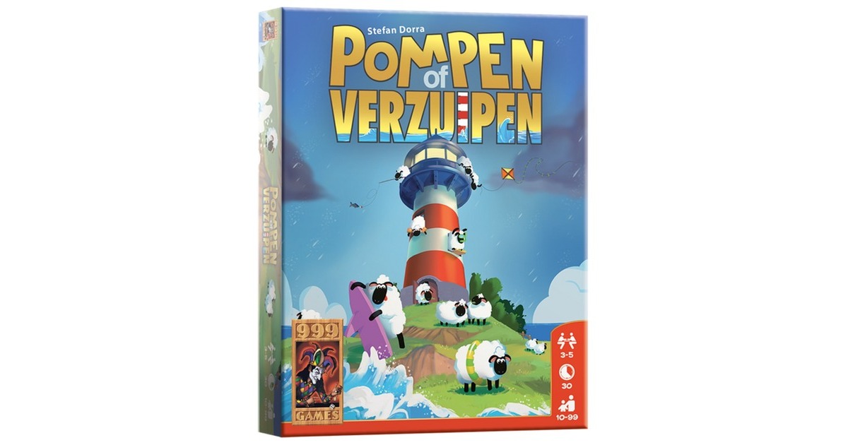 999 GamesPompen of Verzuipen Kaartspel  (Nederlands, 3 - 5 spelers, 30 minuten, Vanaf 10 jaar)
