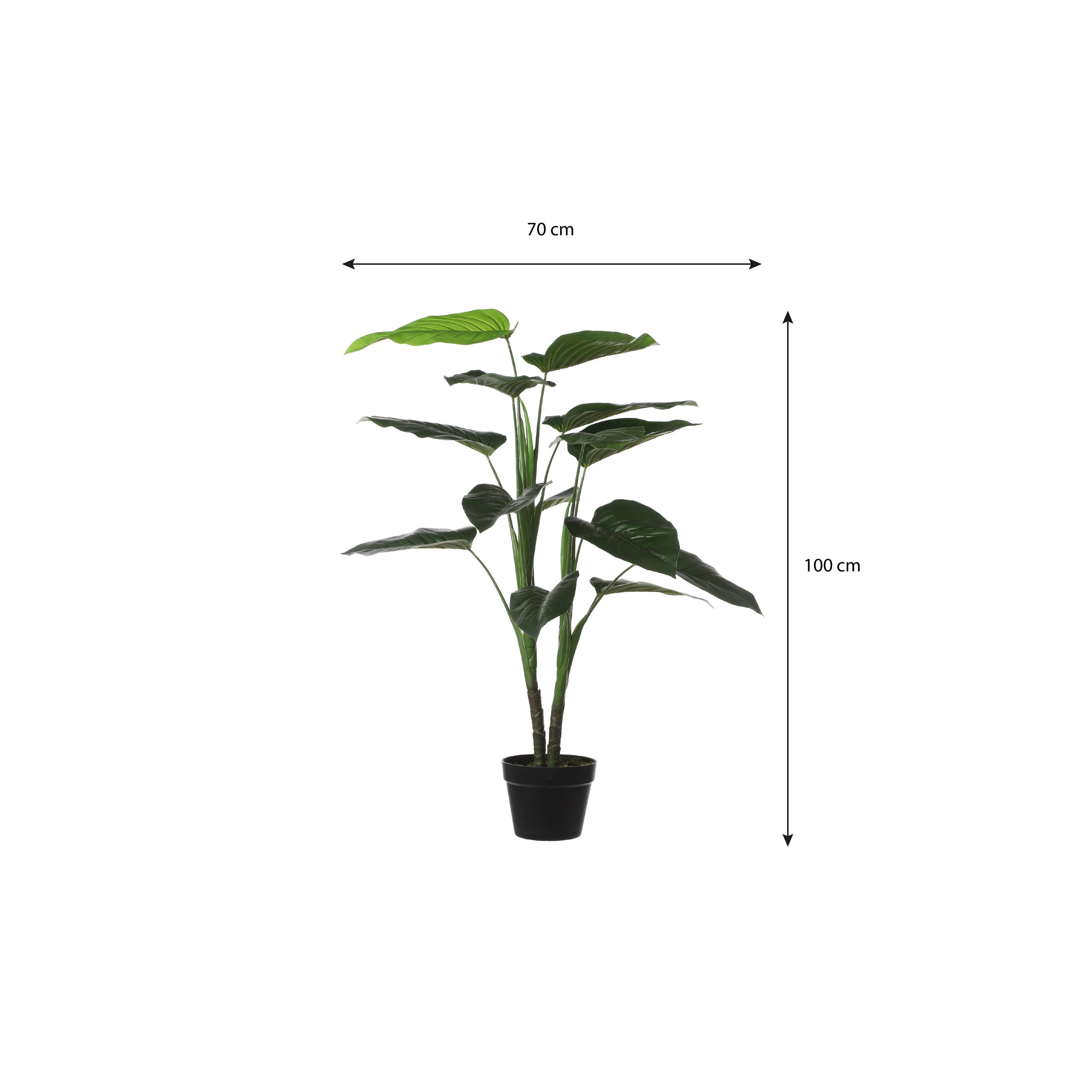 Mica Decorations Philodendron in pot groen - h100xd70cm
