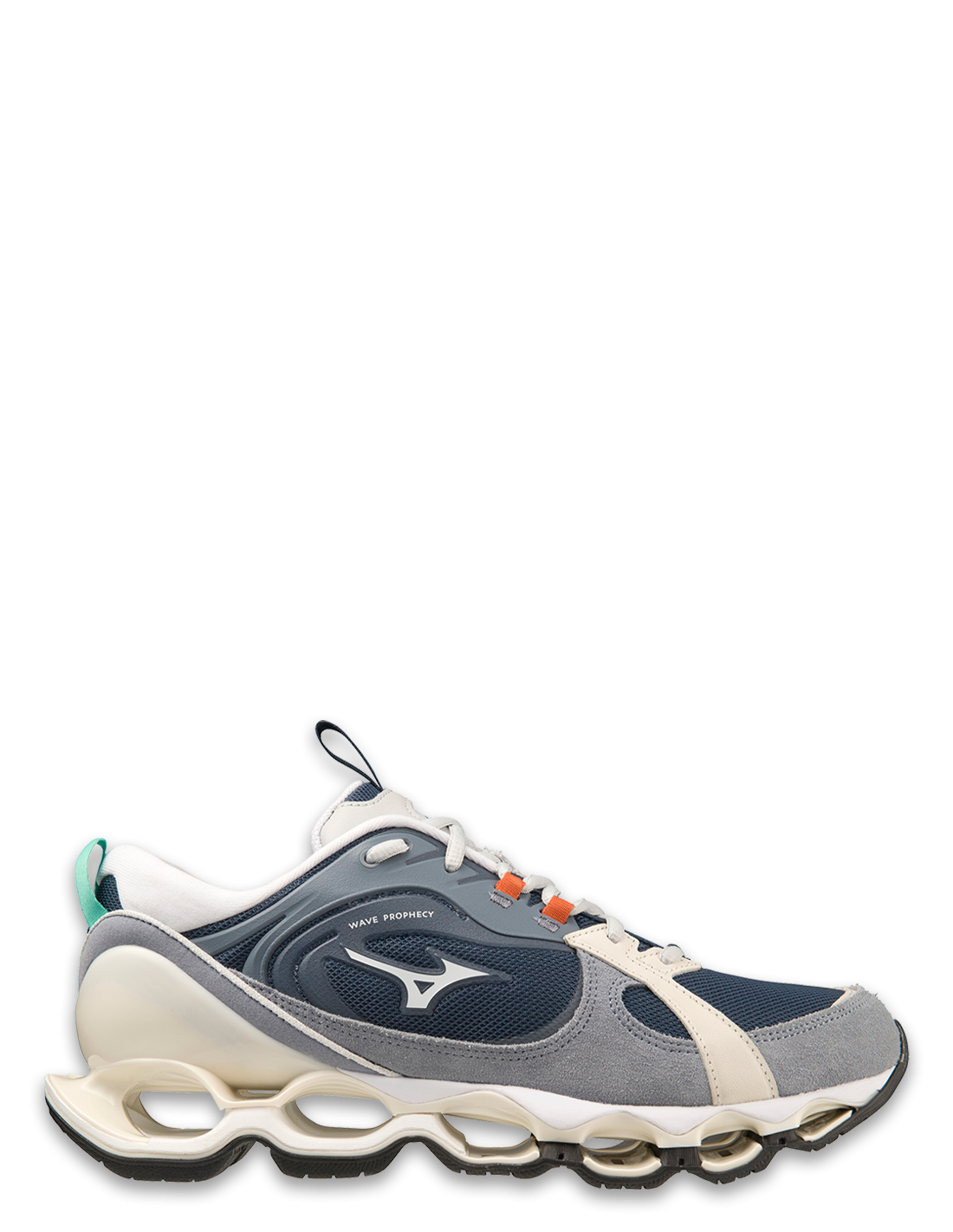 mizuno Sneakers Homme Wave Prophecy Beta Gris/Blanc